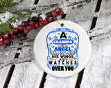 Grandpa Is Like An Angel Takes You Under His Wings - Circle Ornament