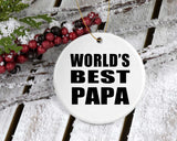 World's Best Papa (Grandpa) - Circle Ornament