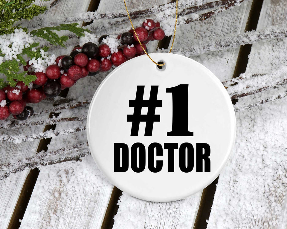 Number One #1 Doctor - Circle Ornament