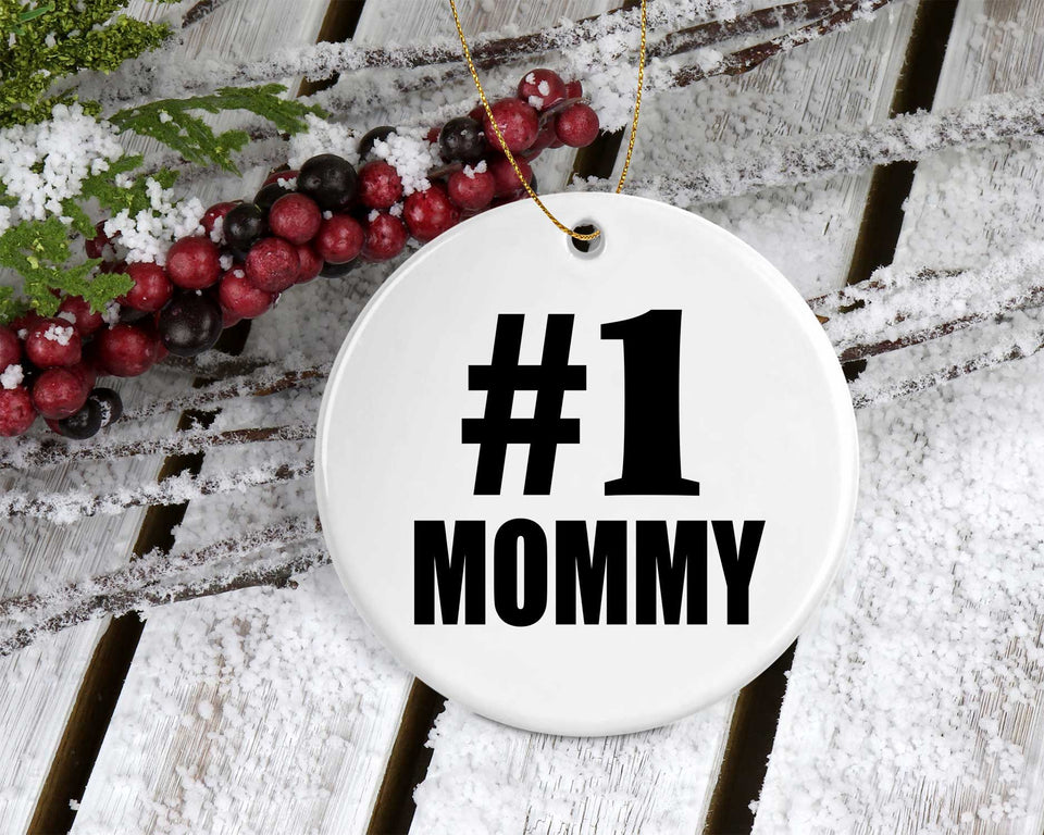 Number One #1 Mommy - Circle Ornament