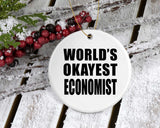 World's Okayest Economist - Circle Ornament