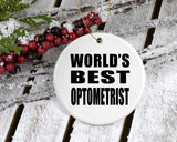 World's Best Optometrist - Circle Ornament