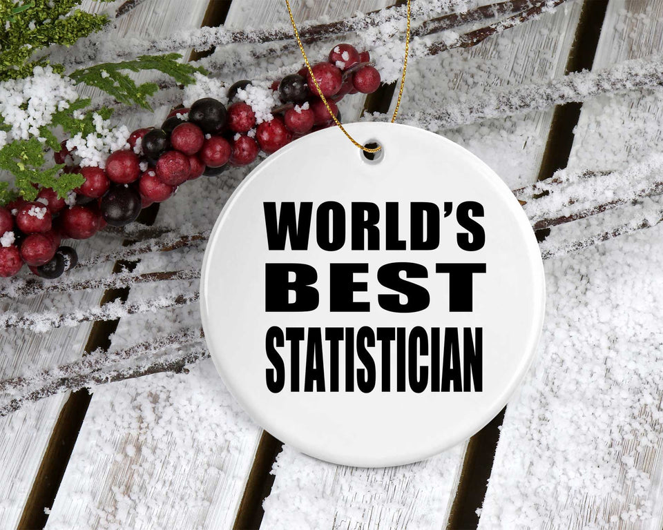 World's Best Statistician - Circle Ornament