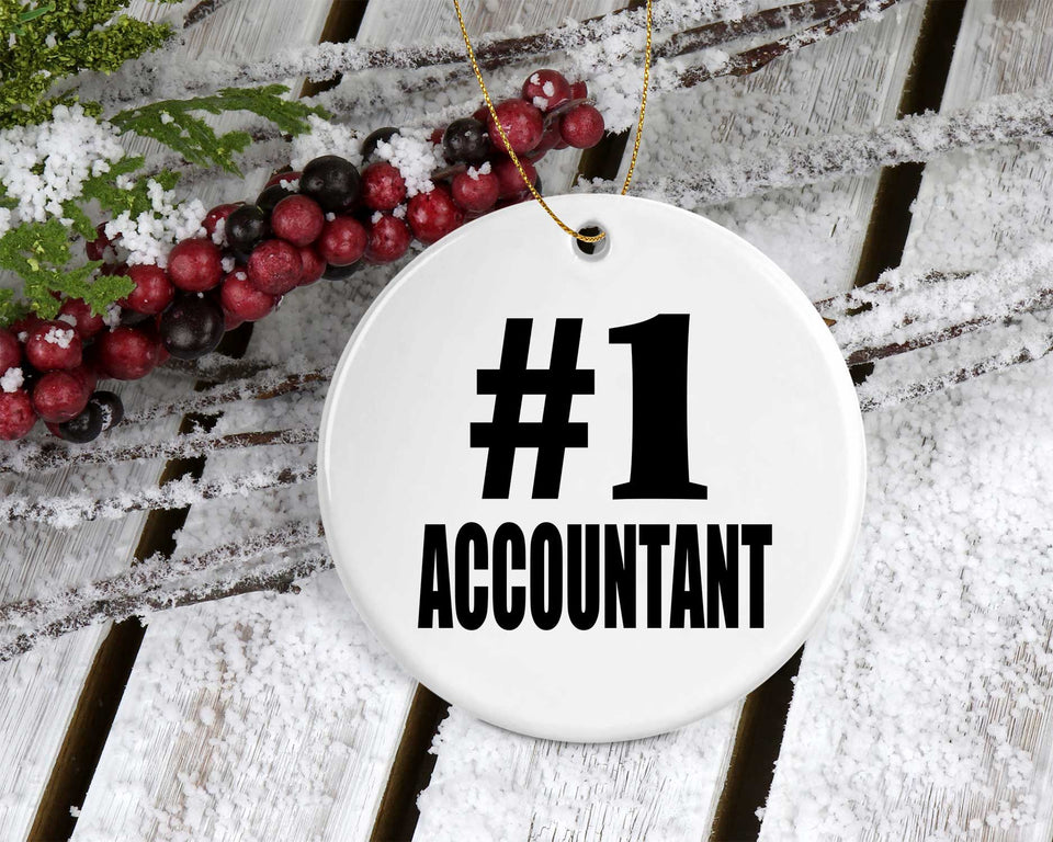 Number One #1 Accountant - Circle Ornament