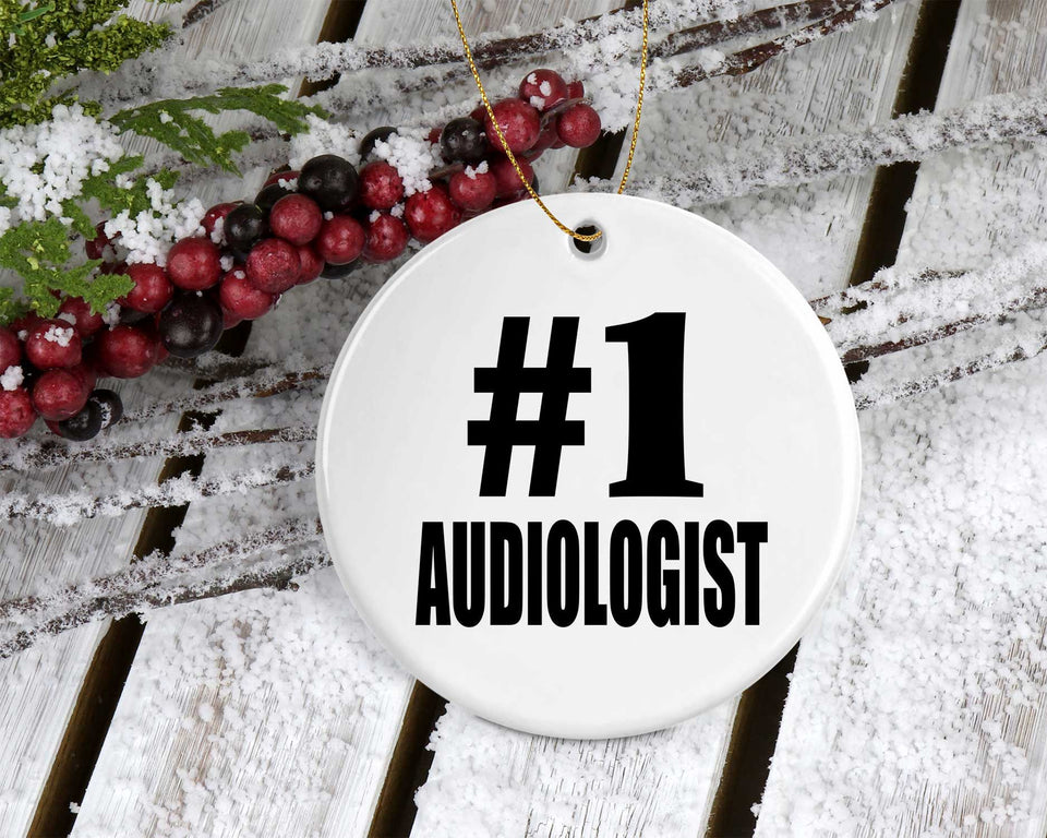 Number One #1 Audiologist - Circle Ornament