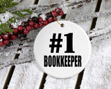 Number One #1 Bookkeeper - Circle Ornament