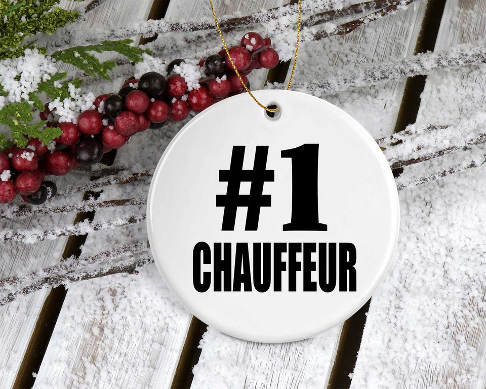Number One #1 Chauffeur - Circle Ornament
