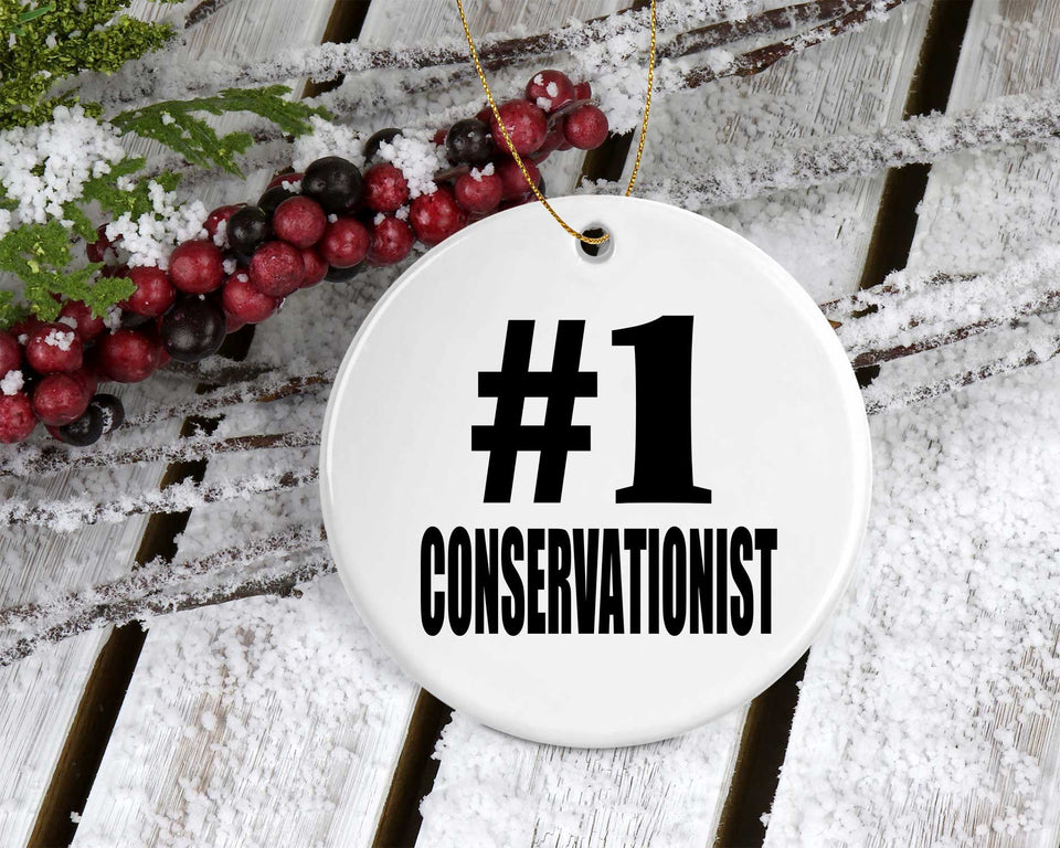 Number One #1 Conservationist - Circle Ornament