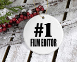 Number One #1 Film Editor - Circle Ornament