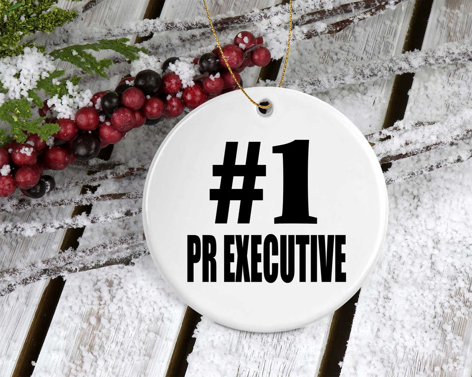 Number One #1 Pr Executive - Circle Ornament