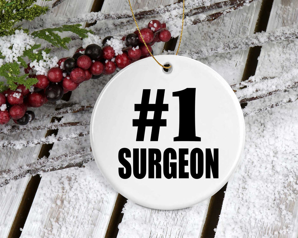 Number One #1 Surgeon - Circle Ornament