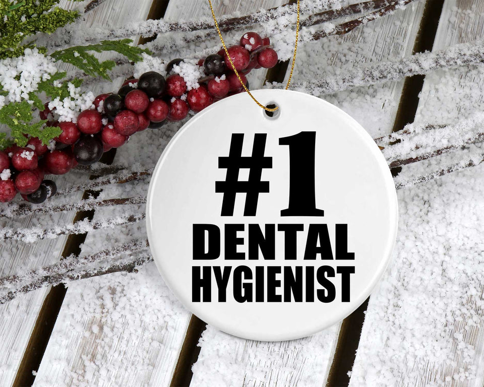Number One #1 Dental Hygienist - Circle Ornament