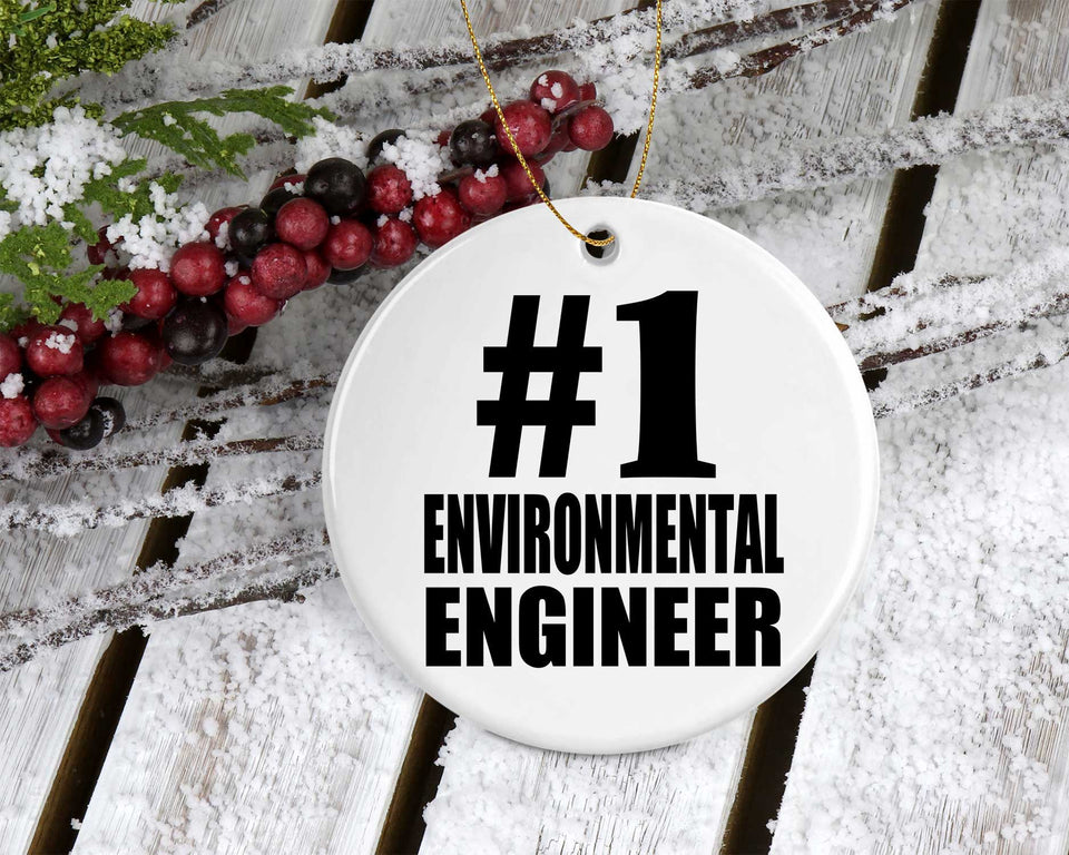 Number One #1 Environmental Engineer - Circle Ornament
