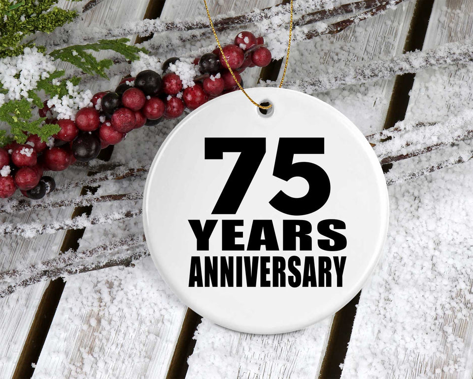 75th Anniversary 75 Years - Circle Ornament