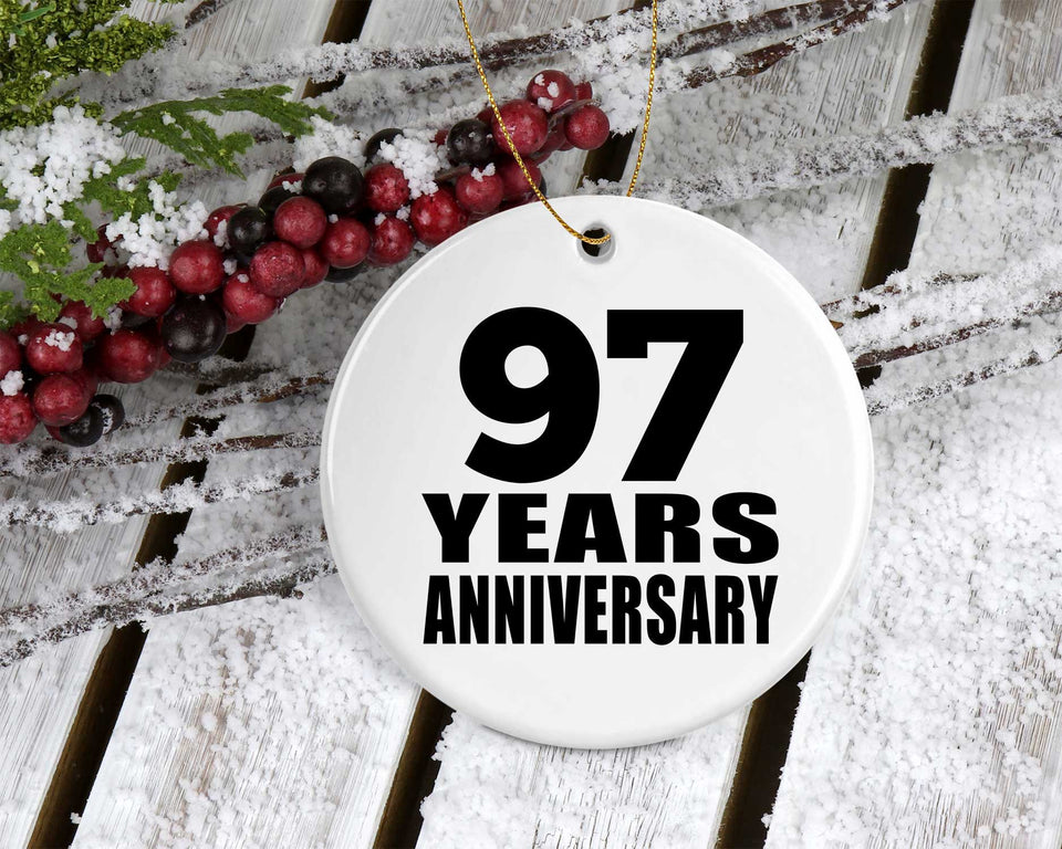 97th Anniversary 97 Years - Circle Ornament