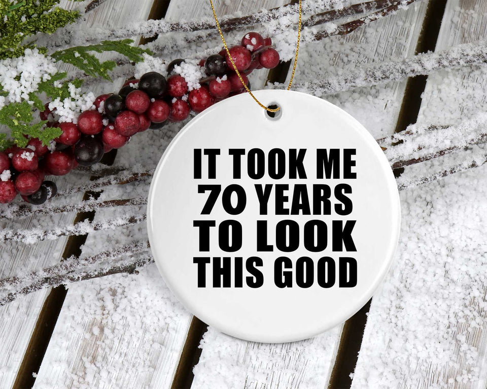 70th Birthday Took Me 70 Years To Look This Good - Circle Ornament