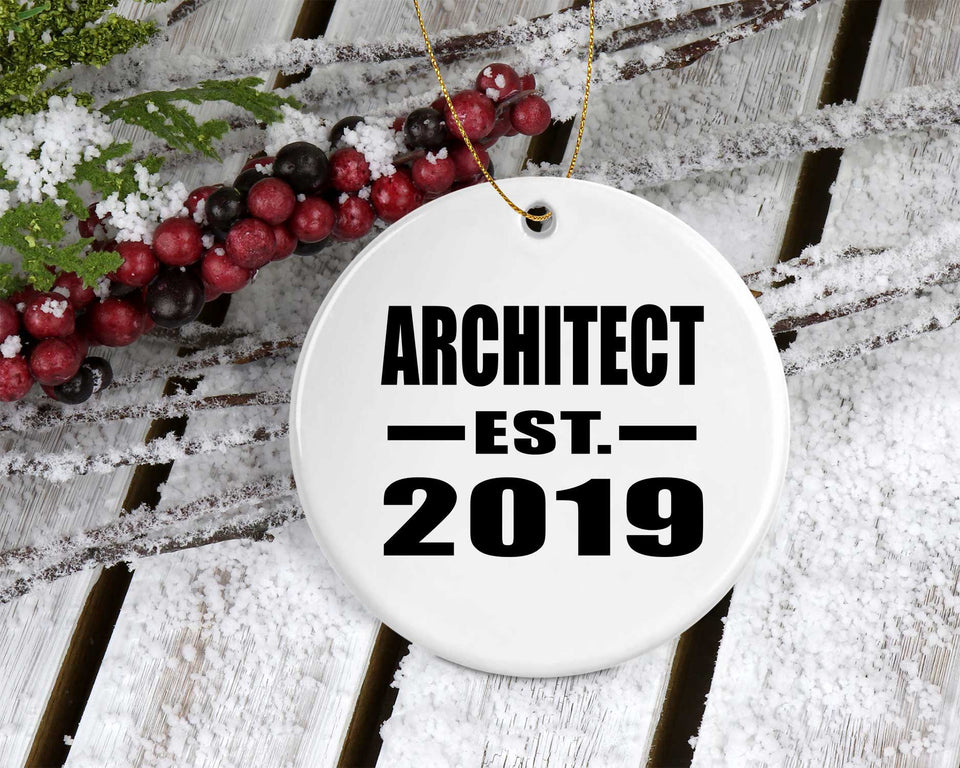 Architect Established EST. 2019 - Circle Ornament