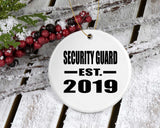Security Guard Established EST. 2019 - Circle Ornament