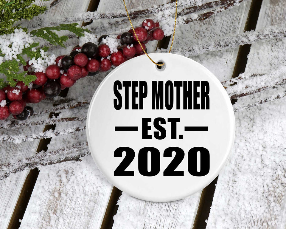 Step Mother Established EST. 2020 - Circle Ornament