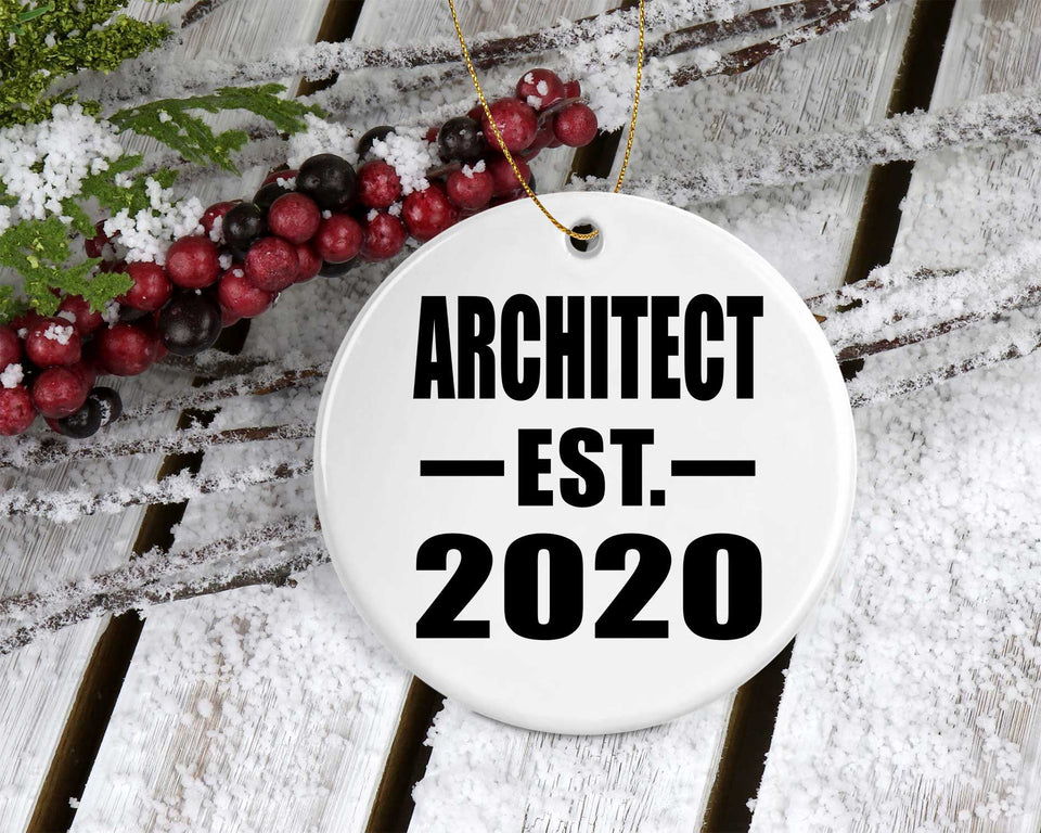 Architect Established EST. 2020 - Circle Ornament