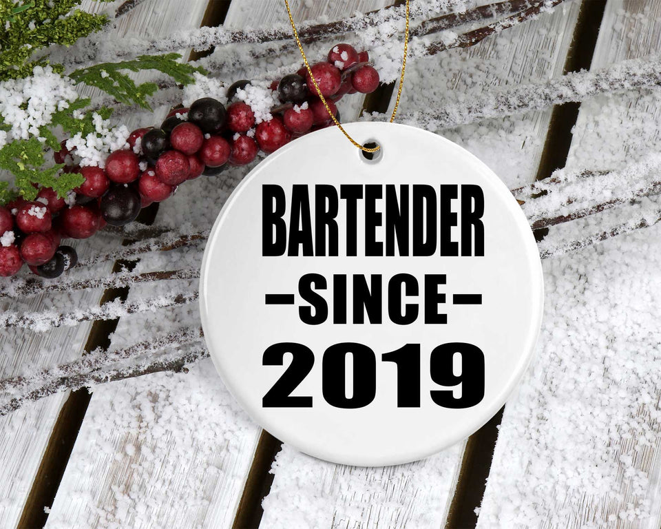 Bartender Since 2019 - Circle Ornament