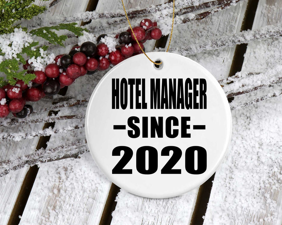 Hotel Manager Since 2020 - Circle Ornament