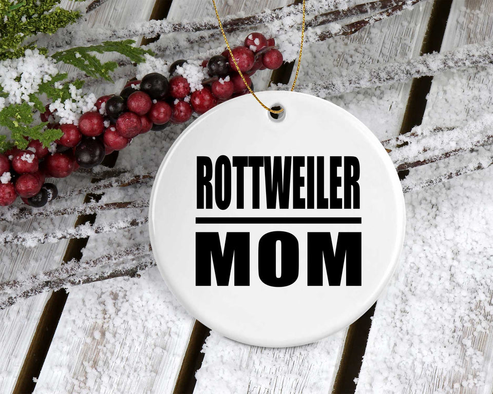 Rottweiler Mom - Circle Ornament