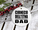 Cirneco Dell'etna Dad - Circle Ornament