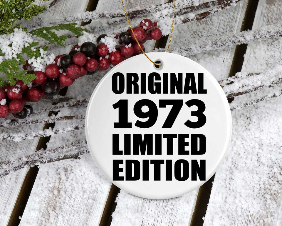 51st Birthday Original 1973 Limited Edition - Circle Ornament