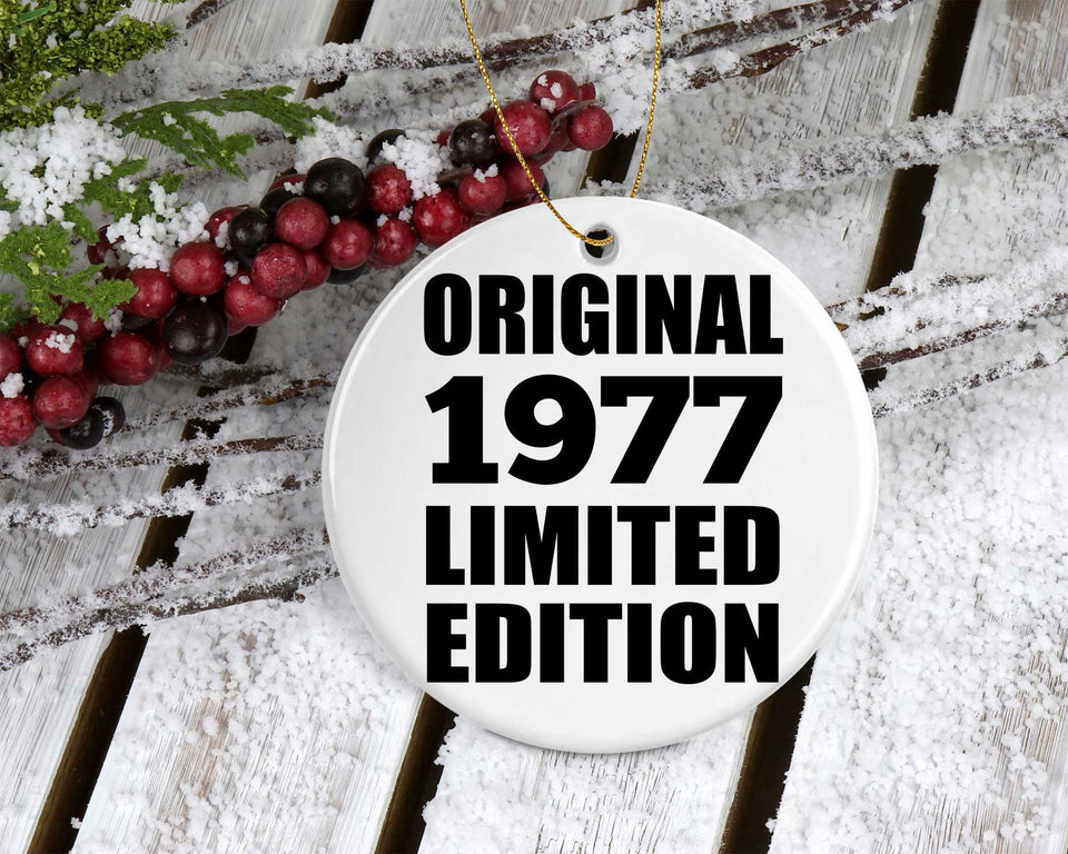 47th Birthday Original 1977 Limited Edition - Circle Ornament