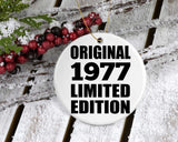47th Birthday Original 1977 Limited Edition - Circle Ornament