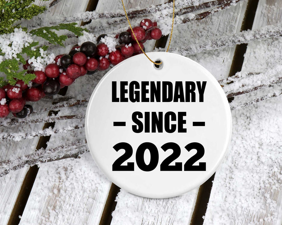 2nd Birthday Legendary Since 2022 - Circle Ornament