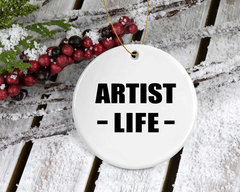 Artist Life - Circle Ornament