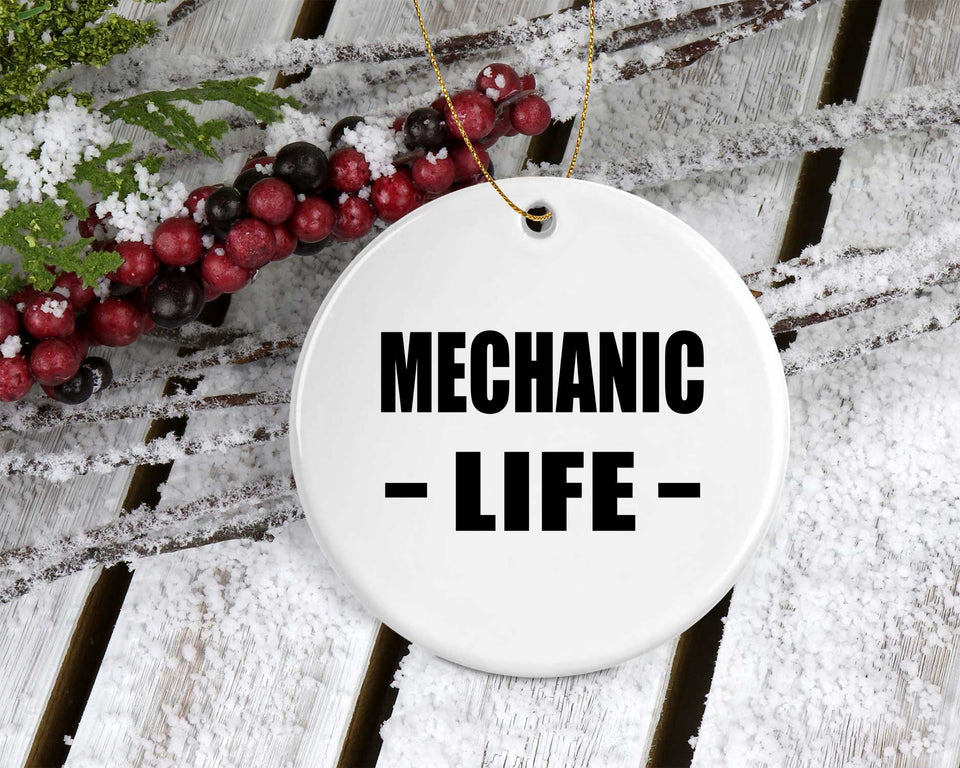 Mechanic Life - Circle Ornament