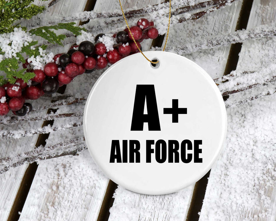 A+ Air Force - Circle Ornament