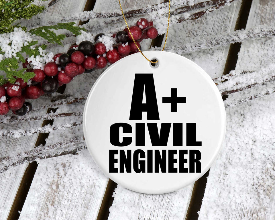 A+ Civil Engineer - Circle Ornament