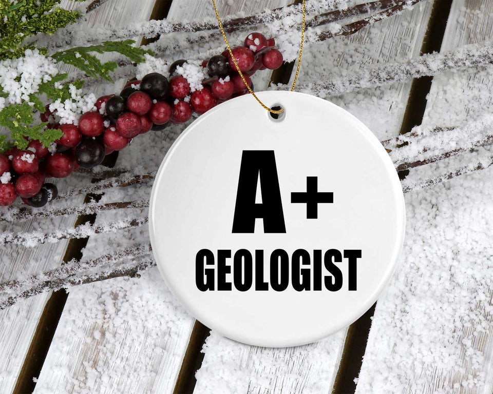 A+ Geologist - Circle Ornament