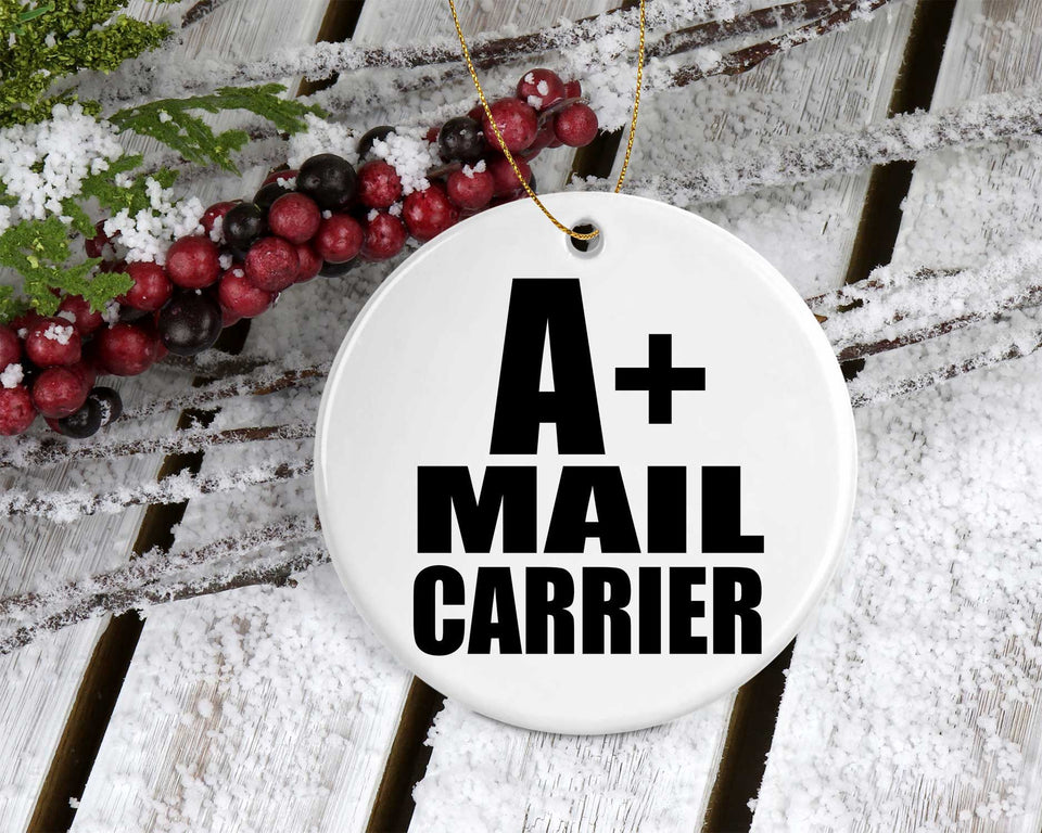 A+ Mail Carrier - Circle Ornament