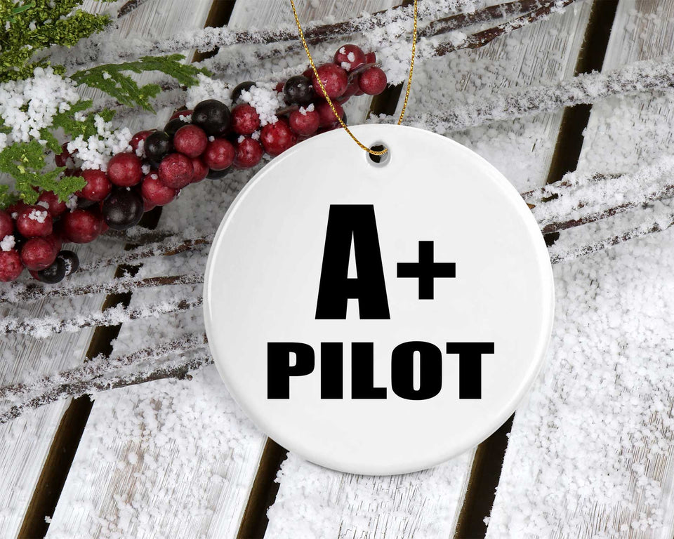A+ Pilot - Circle Ornament