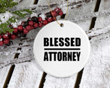 Blessed Attorney - Circle Ornament