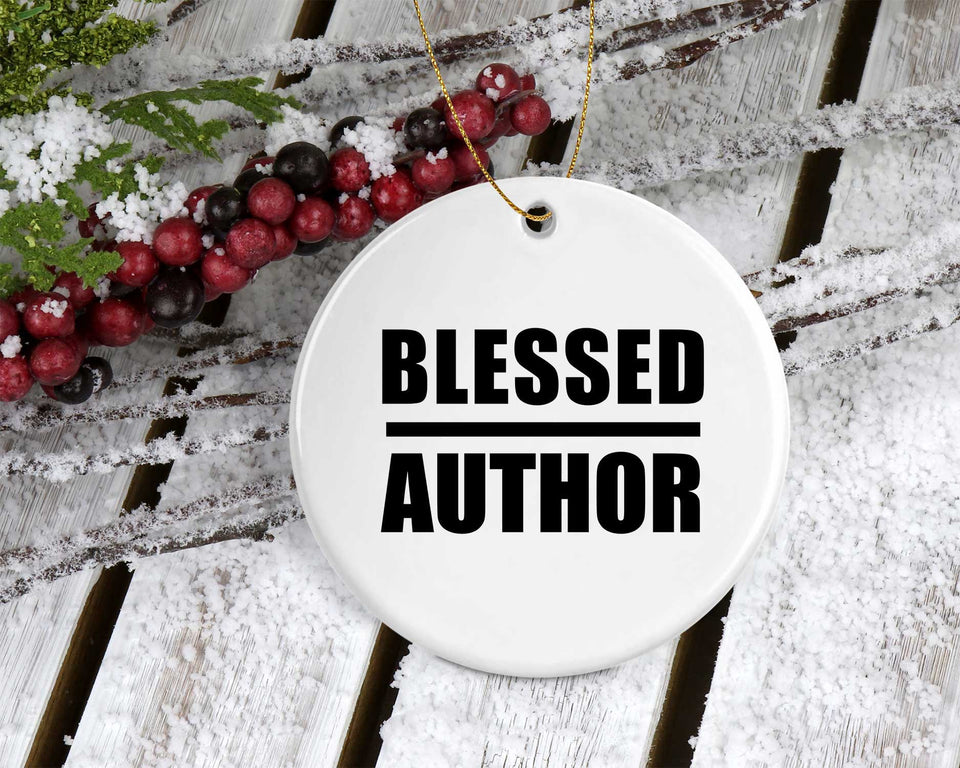 Blessed Author - Circle Ornament