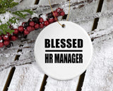 Blessed HR Manager - Circle Ornament