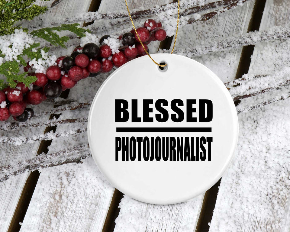 Blessed Photojournalist - Circle Ornament