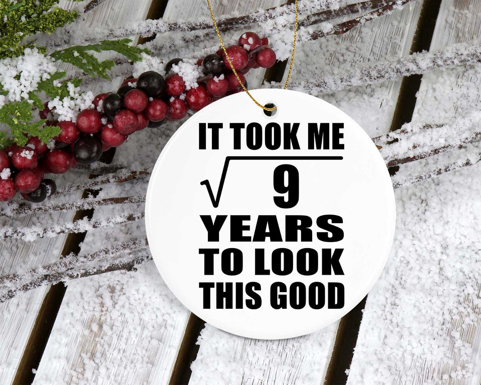 3rd Birthday Took Square Root of 9 Years To Look Good - Circle Ornament