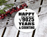 Happy 95th Anniversary Square Root of 9025 Years & Counting - Circle Ornament