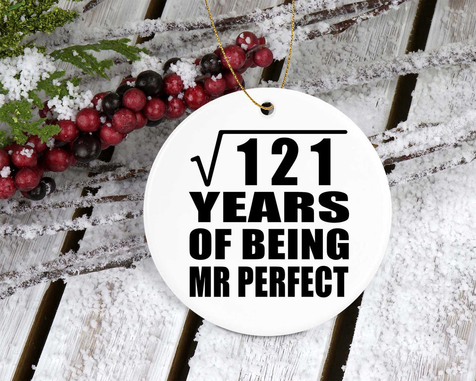11th Anniversary Square Root of 121 Years of Mr Perfect - Circle Ornament