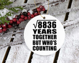 94th Anniversary Square Root of 8836 Years Who's Counting - Circle Ornament