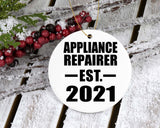 Appliance Repairer Established EST. 2021 - Circle Ornament