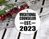 Vocational Counselor Established EST. 2023 - Circle Ornament