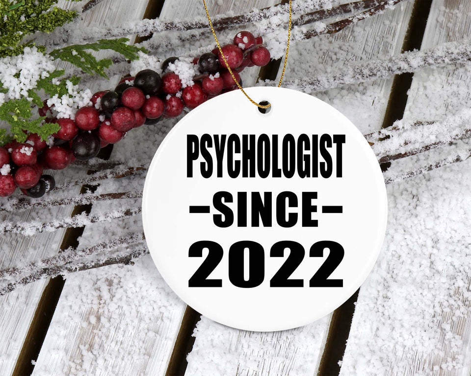 Psychologist Since 2022 - Circle Ornament